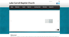 Desktop Screenshot of lakecarrollbaptist.org